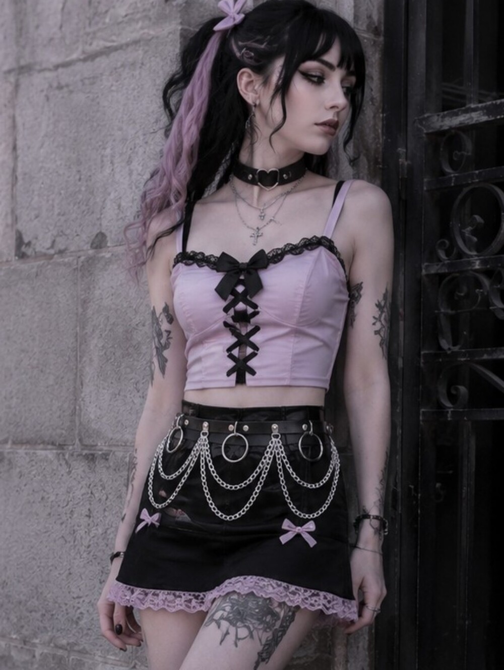 NEW Goth Chain Black Belt